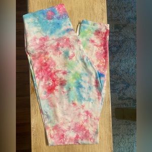 CNC activewear rainbow leggings